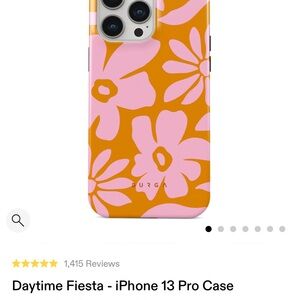 iPhone 13 Pro Pink and Orange phone Case Burga brand originally